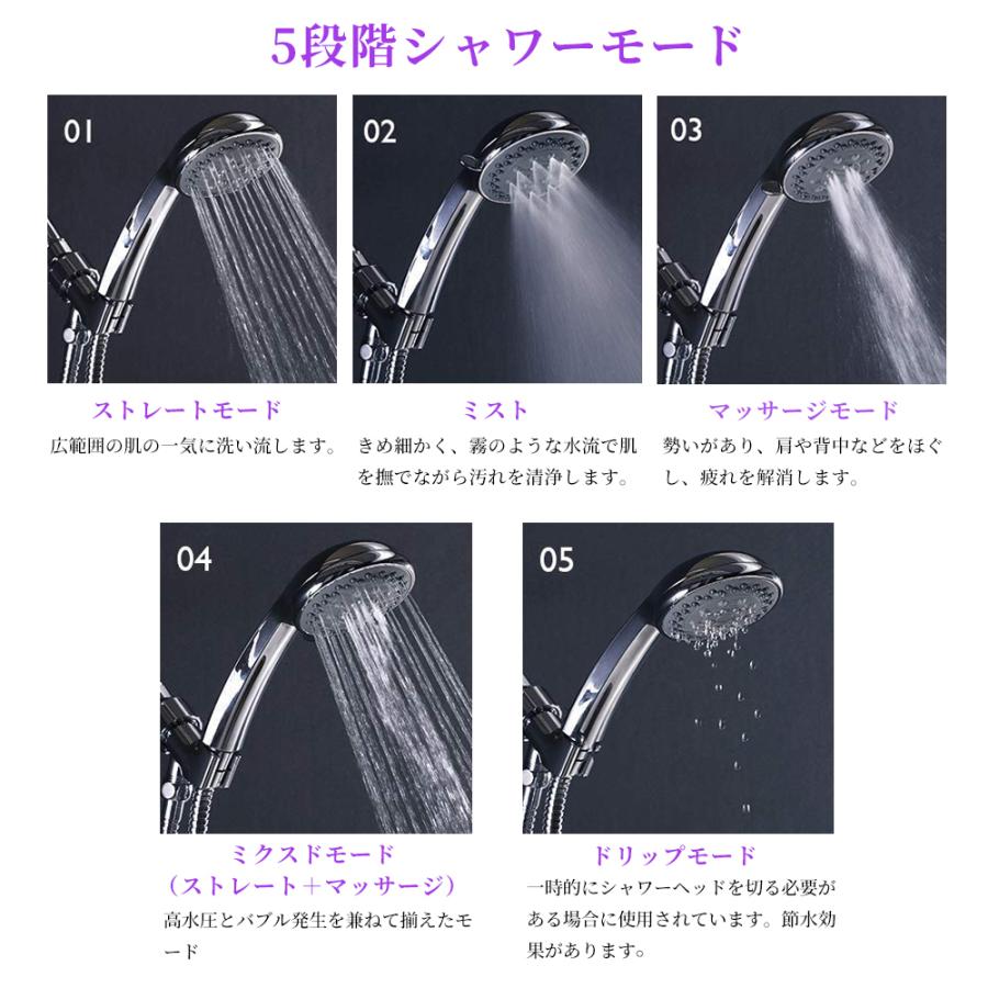 即日発送】 シャワーヘッド 節水 増圧 マイクロバブル 毛穴汚れ ミスト