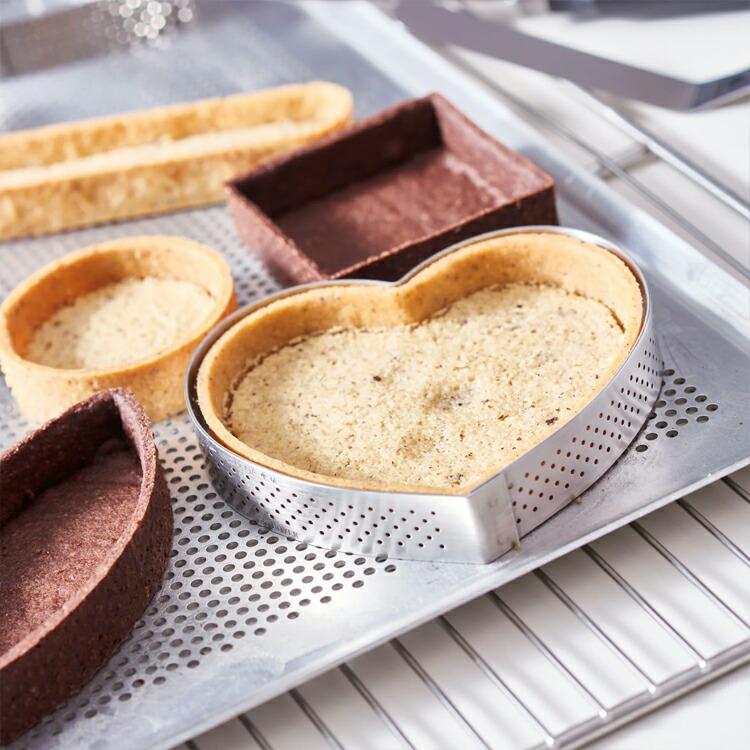 デバイヤー（de Buyer） 12cm パンチング タルト型 ハート | タルト