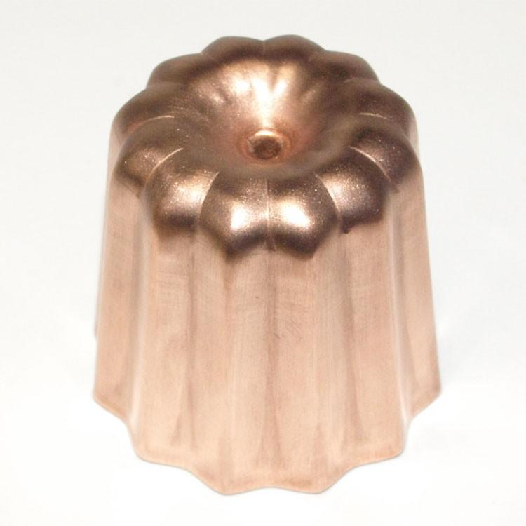 Kp　馬嶋屋菓子道具店 45mm カヌレ型 銅 錫引き 日本製 10個 カヌレ 型 日本 製 銅 カヌレ型 錫引き 45mm 馬嶋屋菓子道具店 : 馬嶋