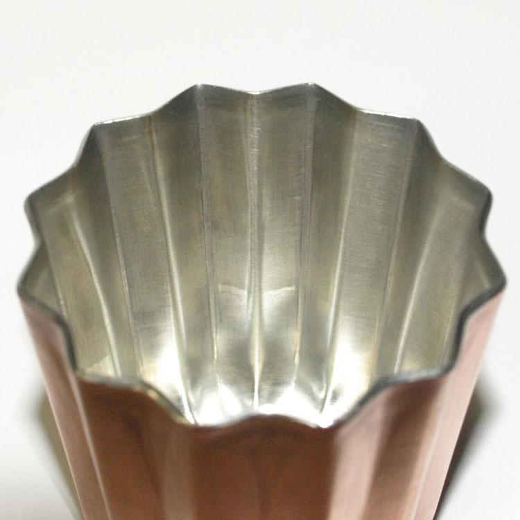 Kp　馬嶋屋菓子道具店 45mm カヌレ型 銅 錫引き 日本製 10個 カヌレ 型 日本 製 銅 カヌレ型 錫引き 45mm 馬嶋屋菓子道具店 : 馬嶋