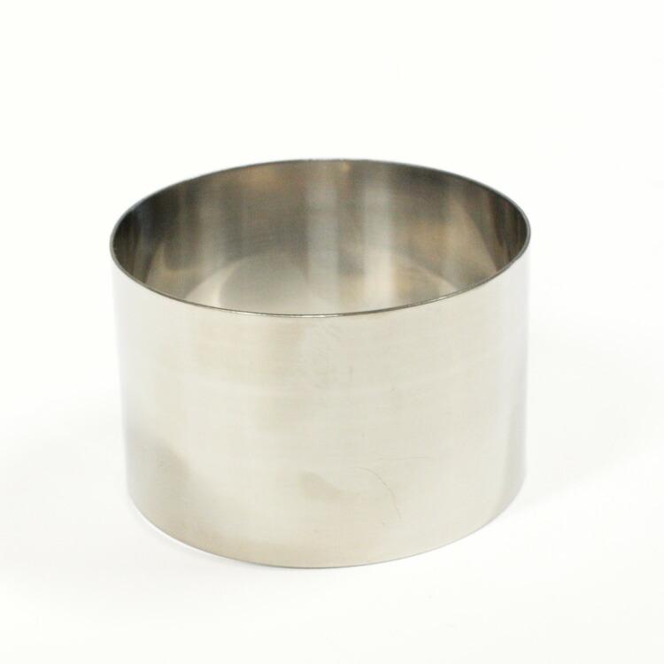 つなぎ目なし 丸セルクル型 55×H45mm ステンレス 馬嶋屋菓子道具店 