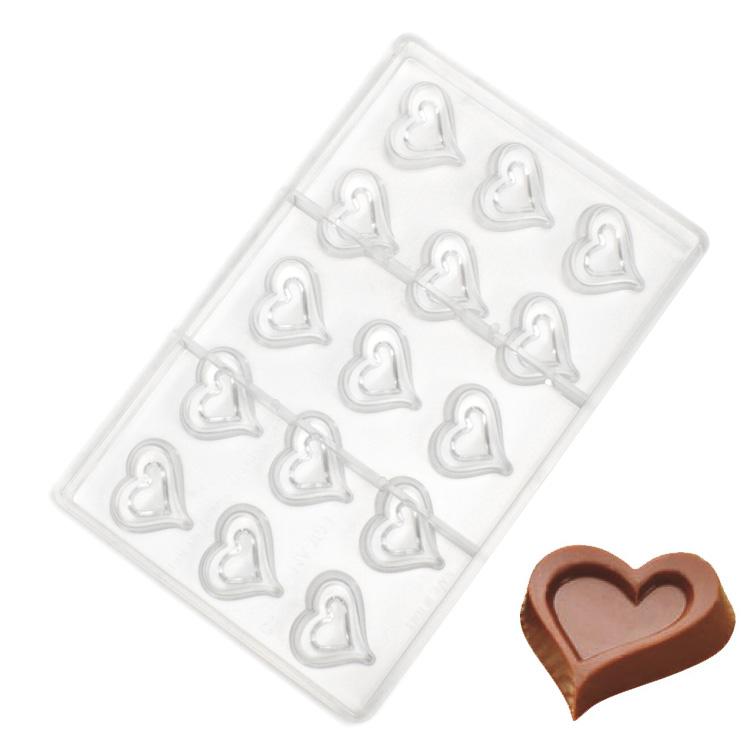 マルテラート チョコ型 15個付 ハート [MA1613] | プラスチック カラー