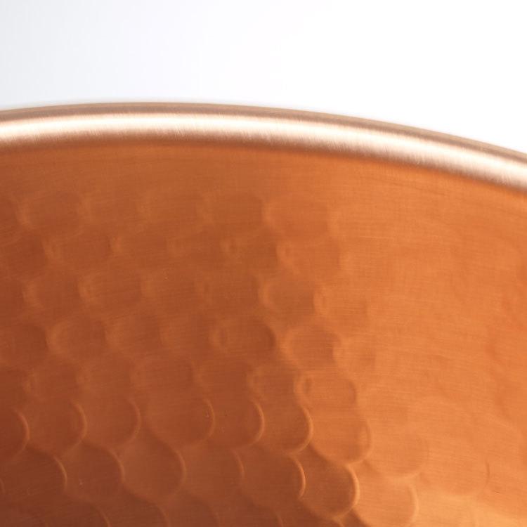 打ち出し銅さわり鍋 1尺3寸（約39cm） 柄・取っ手無し 銅サワリ ※工場