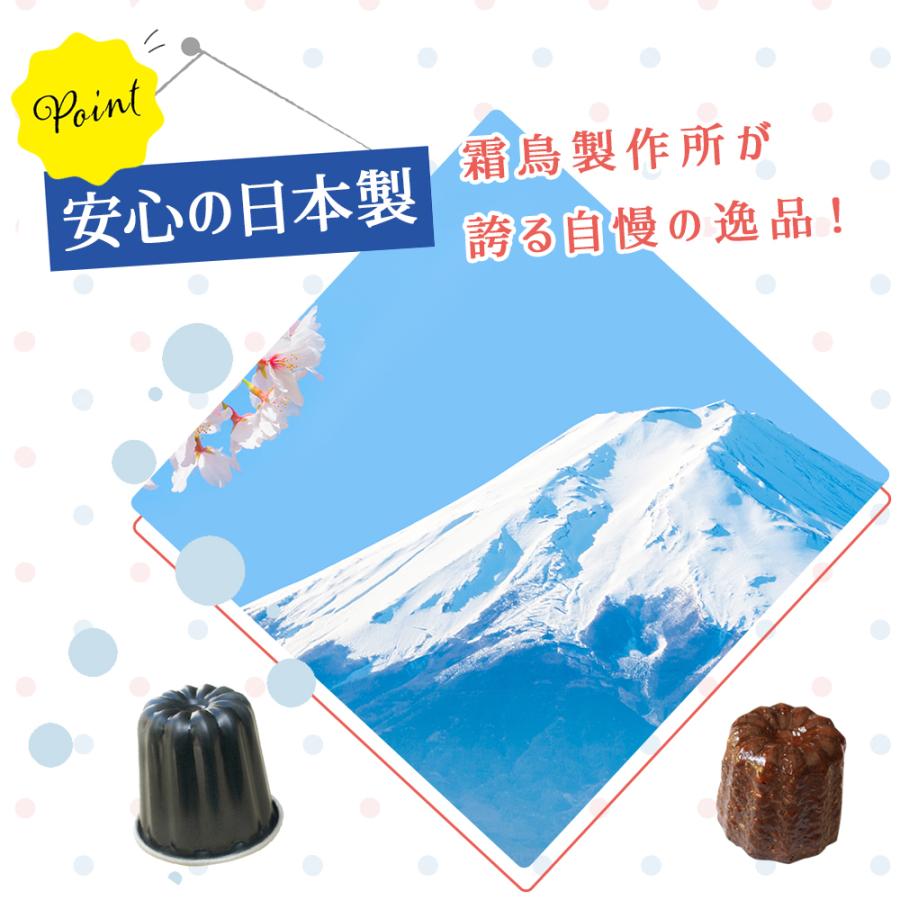 カヌレ 型 10個セット テフロン カヌレ型 霜鳥製作所 [D-076