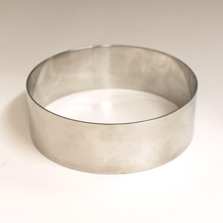 2mm厚 超 丈夫 丸セルクル型 150×H50mm ステンレス 馬嶋屋菓子道具店