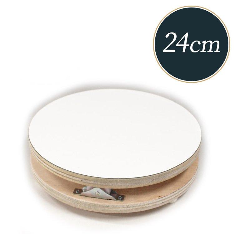アンティーク 木製スタンド ケーキ回転台 ケーキ回転台 日本製 木製 デコラ 24センチ 回転台 | ケーキ ケーキ台