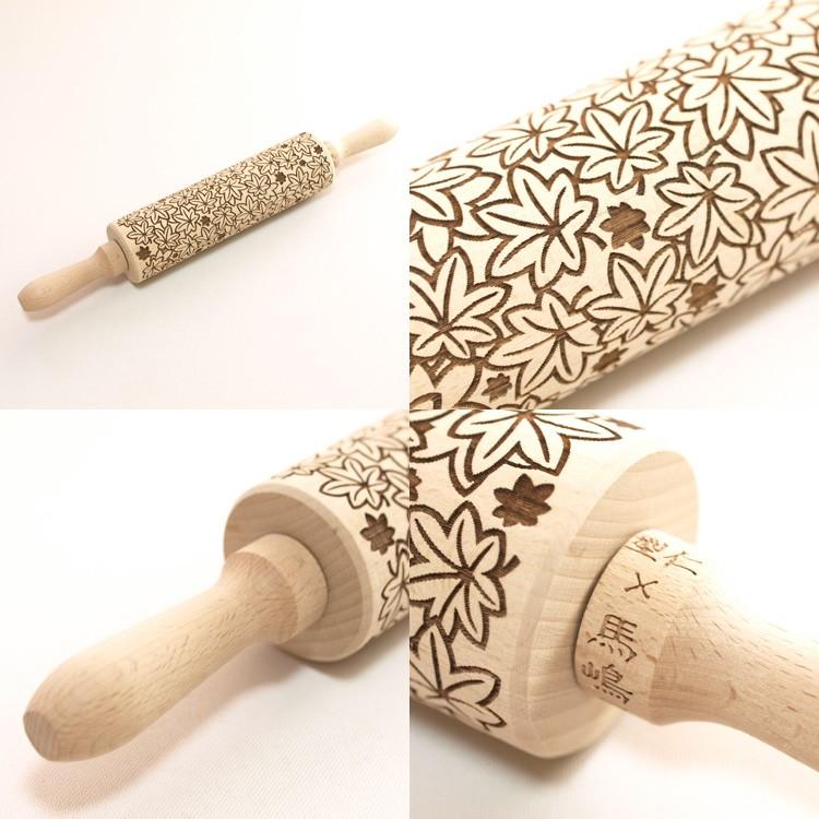 型仁 馬嶋屋 コラボ クッキーローラー 重ね 紅葉 : 馬嶋屋菓子道具店