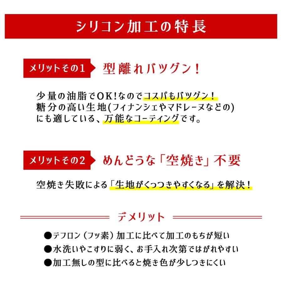 マフィン型 6個付 100-6 遠赤 シリコン 加工 カップケーキ 馬嶋屋菓子道具店｜majimaya｜02