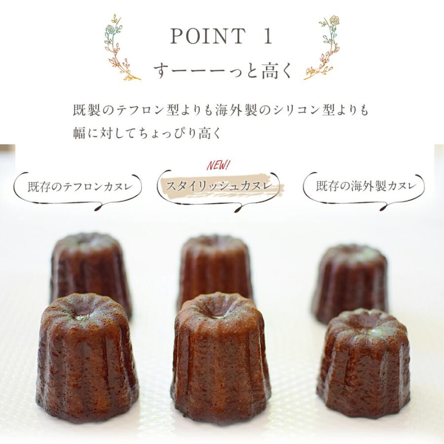 カヌレ 型 馬嶋屋 55mm スタイリッシュ カヌレ型 テフロン加工 カヌレ 型 馬嶋屋 55mm スタイリッシュ カヌレ型 テフロン加工