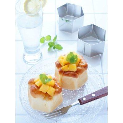 ハゼ折り 六角 セルクル型 70×40mm 18-8 ステンレス 馬嶋屋菓子道具店