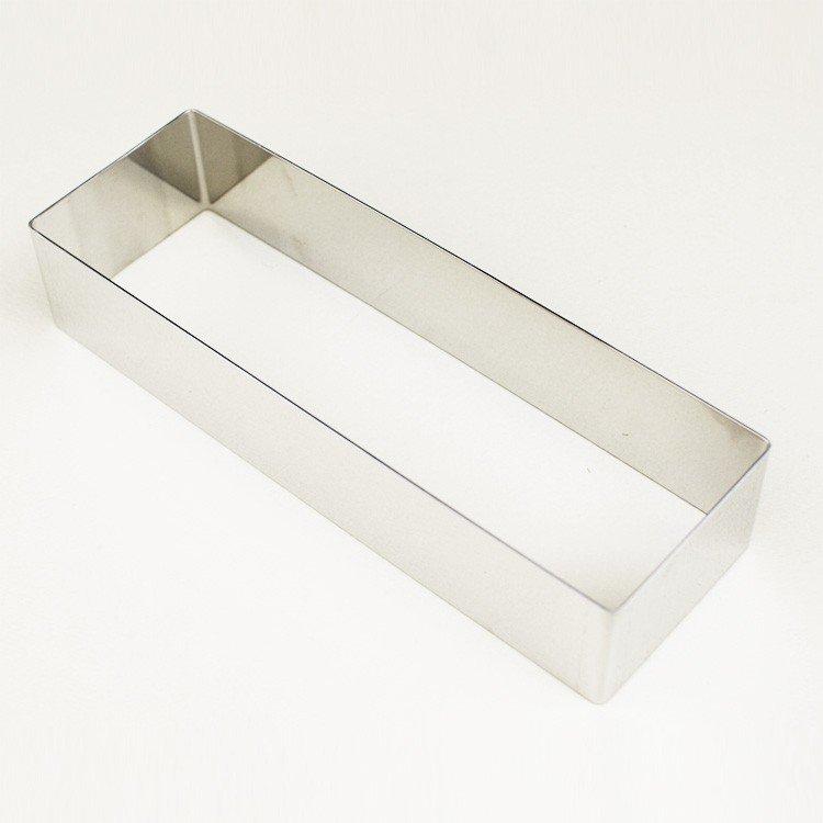 つなぎ目なし 角 セルクル型 25cm × 8cm 高さ5cm 18-8 つなぎ目なし 角 セルクル型 25cm × 8cm 高さ5cm 18-8
