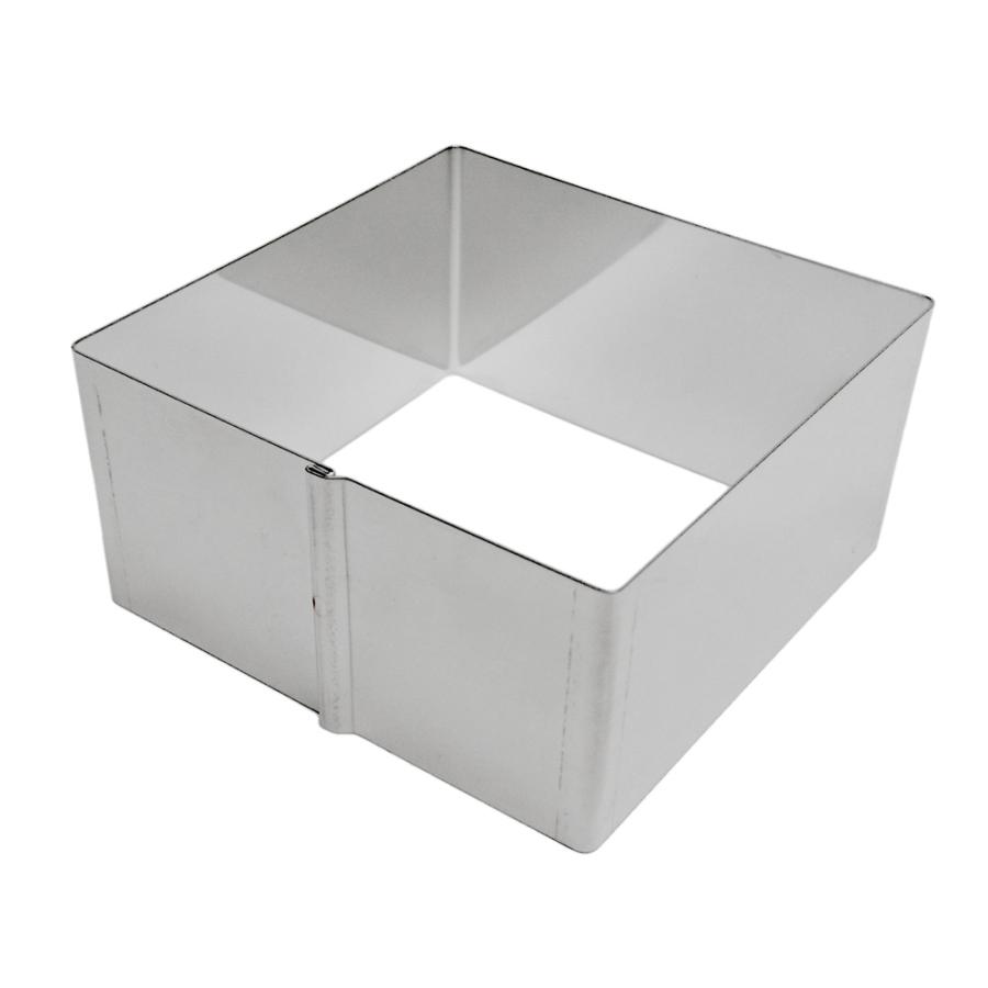 正方形 セルクル型 8cm × 高4cm 18-8 ステンレス | 8センチ 空焼き