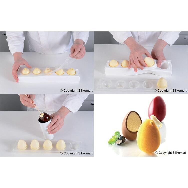 シリコマート 3Dエッグ 50 5個付 シリコン型 3D Egg | Silikomart