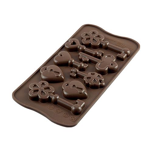 シリコマート イージーチョコ レビューで送料無料 SCG33 チョコレート型 8個付 チョコ キー 【68%OFF!】