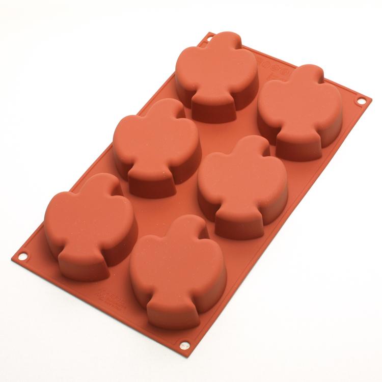 シリコマート SF112 コロンビーナ 6個付 シリコン型 | 空焼き 不要