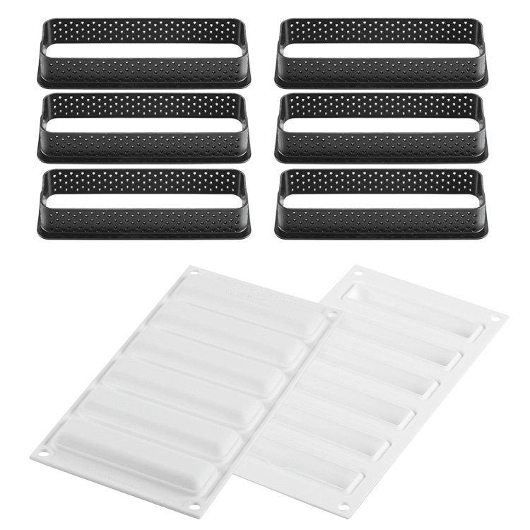 シリコマート キット タルト レクタングラー120×35 シリコンゴム型
