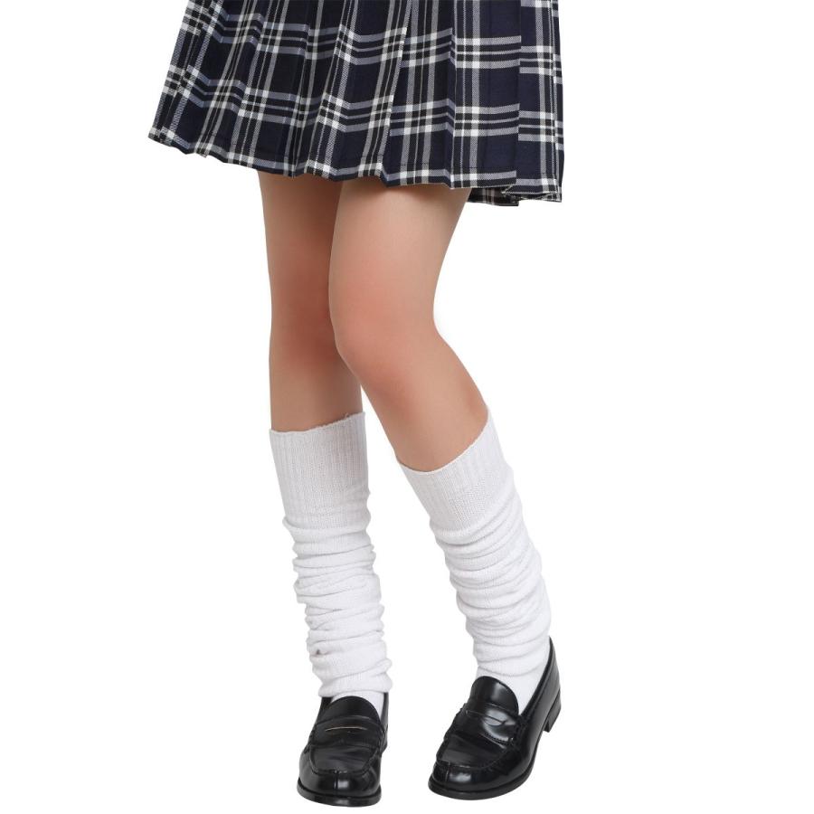 Teens Ever ルーズソックス 50cm  無地 白 靴下 スクールソックス 女子 制服 無地 高校生 JK｜majorocp｜06