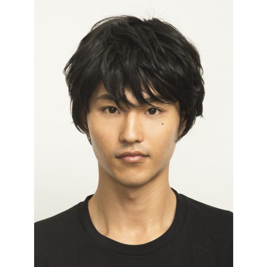 WIGGY RICHメンズ ナチュラルマッシュ（ブラック） 黒