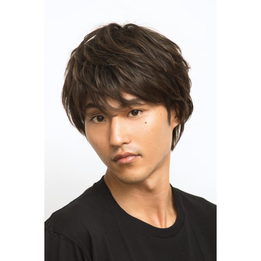 WIGGY RICHメンズ ナチュラルマッシュ（ダークブラウン