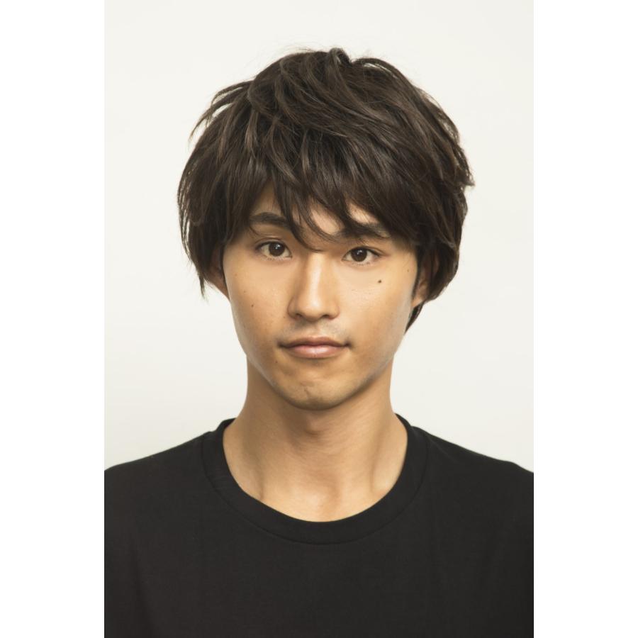 WIGGY RICHメンズ ナチュラルマッシュ（ダークブラウン