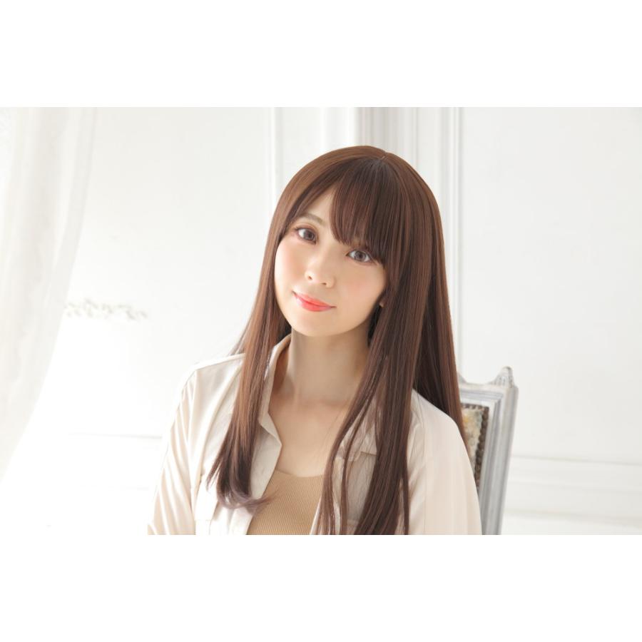 WIGGY RICH ストレートロング(ショコラブラウン) 茶髪 ウィッグ アニメ