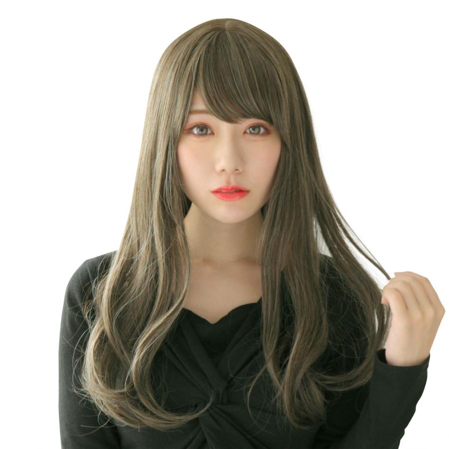 WIGGY RICH ウェーブロング(アッシュグレージュ) グレー ウィッグ