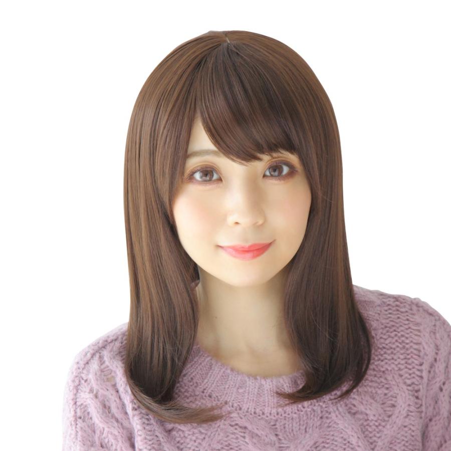 WIGGY RICH ストレートミディアム(ショコラブラウン) 茶髪 ウィッグ