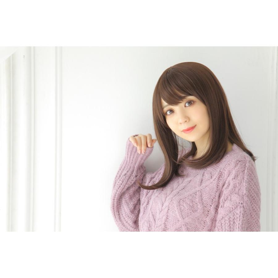 WIGGY RICH ストレートミディアム(ショコラブラウン) 茶髪 ウィッグ