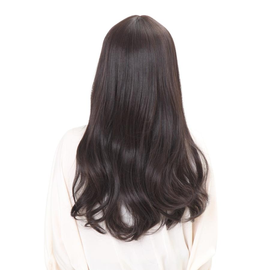 omochi　ウイッグ WIGGY RICH ウェーブロング(ブラウニーブラック) 黒 ウィッグ