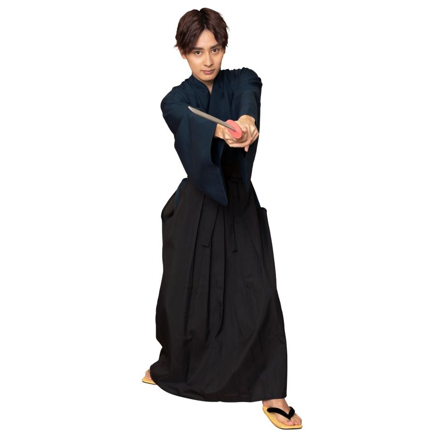 MENコス 侍 紺×黒 サムライ SAMURAI 剣士 道着 : パーティークラフト