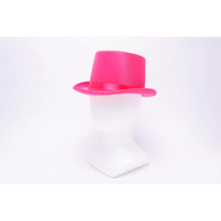 シルクハット ピンク ハロウィン コスプレ かぶりもの 変装グッズ 仮装 手品 帽子 マジシャン 手品師 プチ仮装