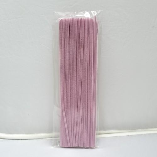 カラーモール 1分(直径3mm) 113 うすピンク 100本セット 手芸 工作