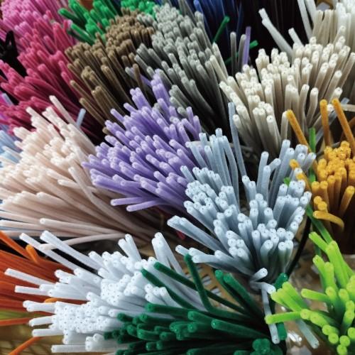 カラーモール 1分(直径3mm) 113 うすピンク 100本セット 手芸 工作
