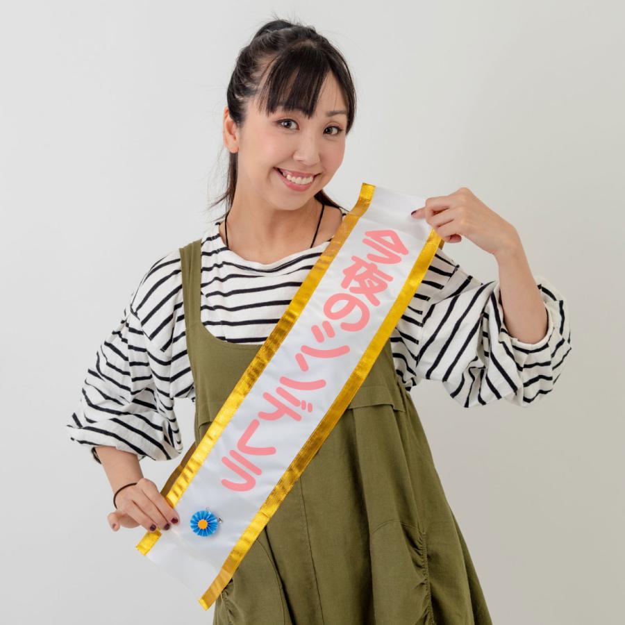 タスキ 今夜のシンデレラ たすき パーティー イベント 飲み会 パーティーグッズ 宴会 飾り 2次会 主役 お祝い シンデレラガール ...