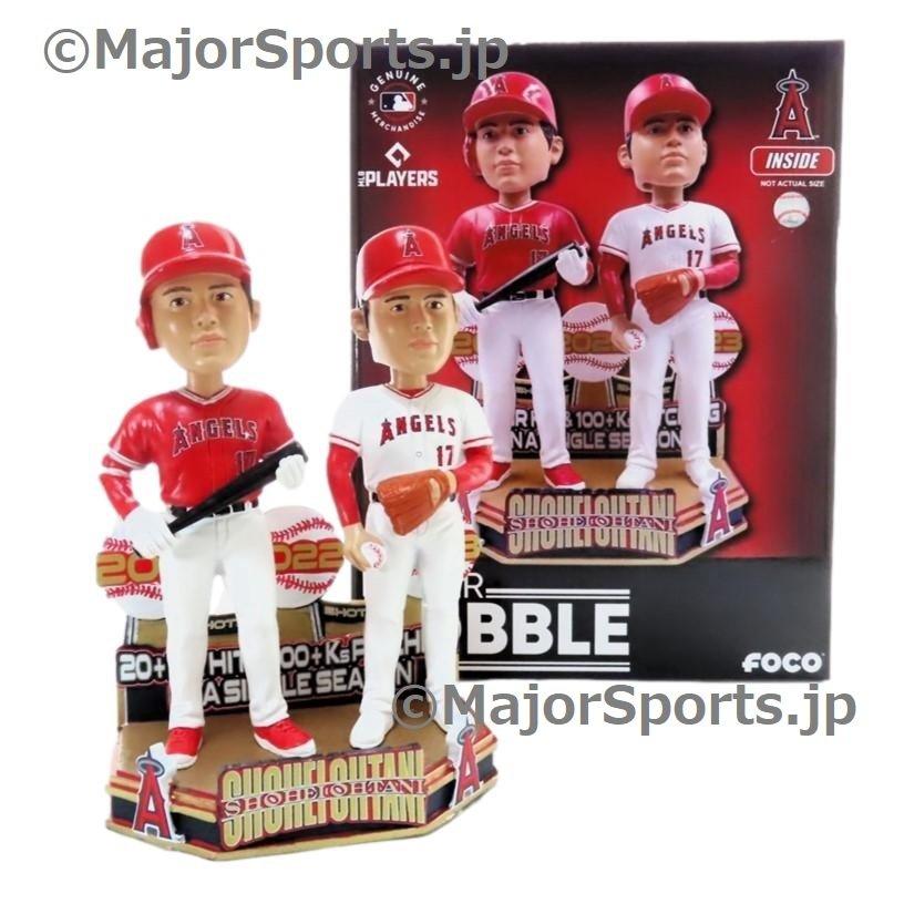 大谷翔平【限定】ボブルヘッド 二刀流　史上初 ３年連続 20本塁打 100奪三振 大谷翔平 3年連続20本塁打+100奪三振記ボブルヘッド世界223個限定