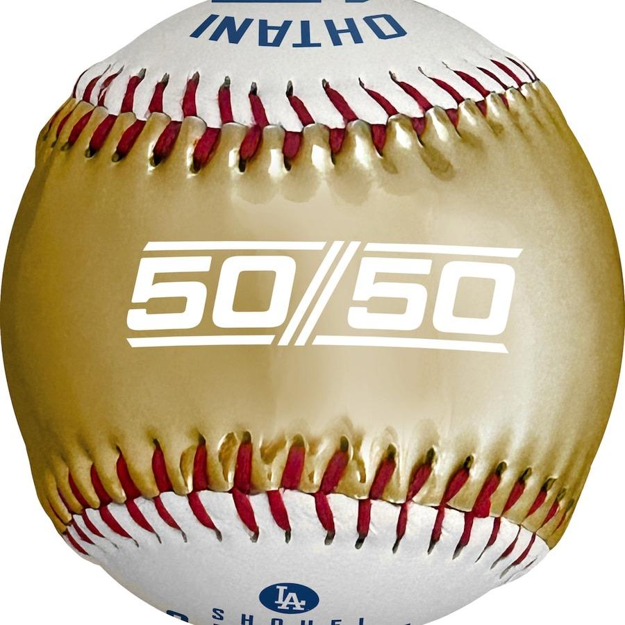 MS】大谷翔平 50/50 達成記念 ゴールドボール UVカットケース MS】大谷翔平 50/50 達成記念 ゴールドボール UVカットケース