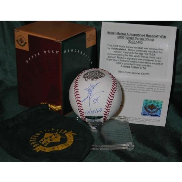 2007年 MLB オールスター 公式試合球 ＆ 松井秀喜 サインボール 3点 MS】UDA松井秀喜日本語直筆サイン日付入WSボール 55個限定版！ 検