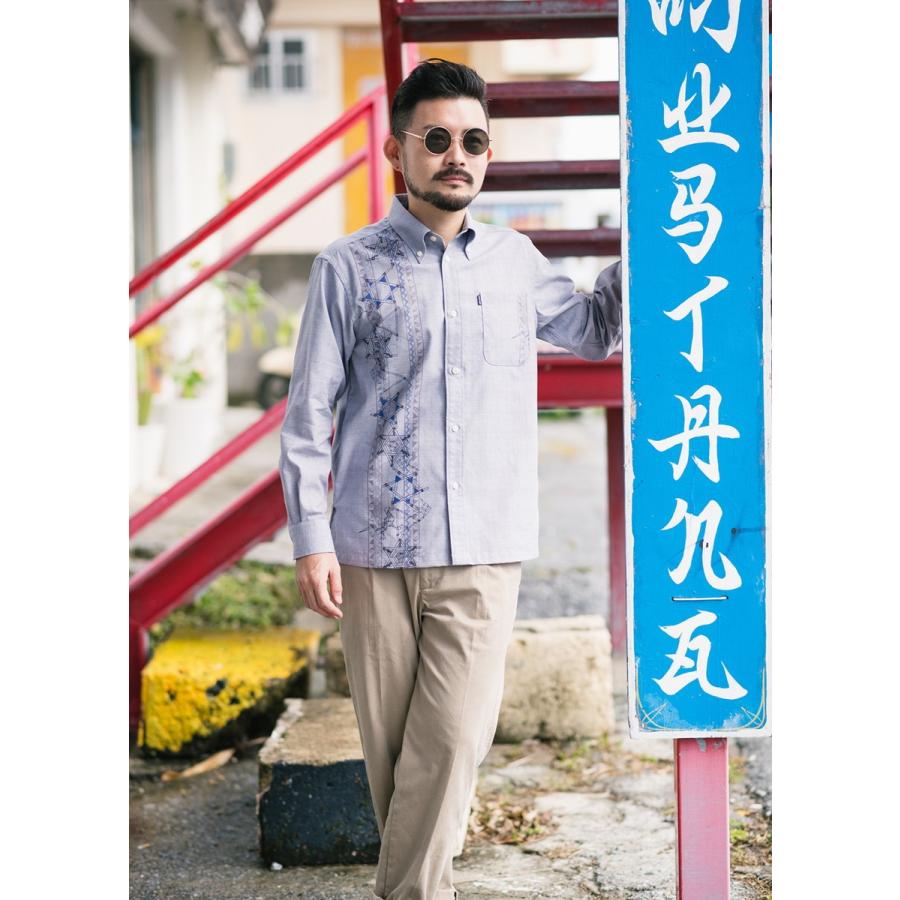 かりゆしウェア 沖縄版 アロハシャツ Majun マジュン メンズ 長袖シャツ ボタンダウン 送料 代引手数料無料 レトロスピリッツl S 19g43bd9 Majun ヤフー店 通販 Yahoo ショッピング