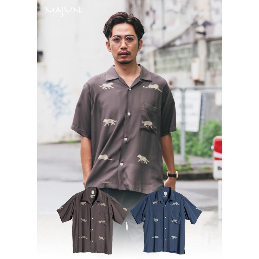 美品 高級 majun マジュン 首里織 かりゆしウェア アロハシャツ Mサイズ 美品 高級 majun マジュン 首里織 かりゆしウェア アロハシャツ