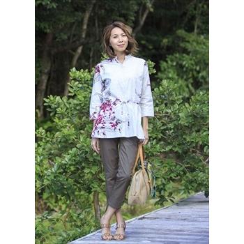 かりゆしウェア レディース 沖縄版 アロハシャツ Majun マジュン チュニック カッティングフラワー Mrmtu Majun ヤフー店 通販 Yahoo ショッピング