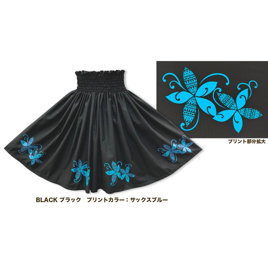 パウスカート♡ オーダー　プルメリア　タパ柄 フラダンス パウスカート maka houオリジナルパウ プルメリア