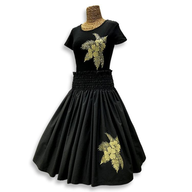 フラダンス衣装 パウスカート maka houオリジナルパウ ゴールド