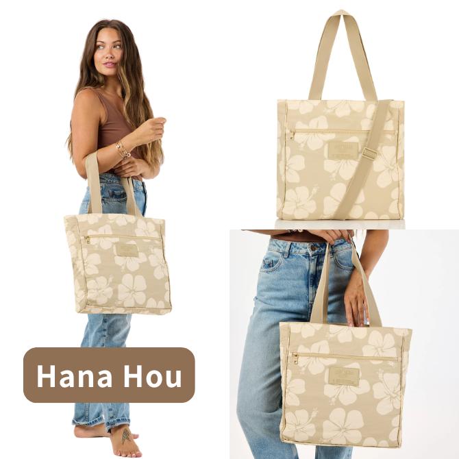 アロハコレクション　2way ショルダー　デイリートート　ベージュHanaHou ALOHA COLLECTION（アロハコレクション） デイリートート【ALOHA