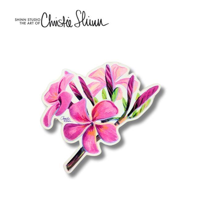 クリスティシン ステッカー「PLUMERIA」【cheistie shinn ハワイアン 