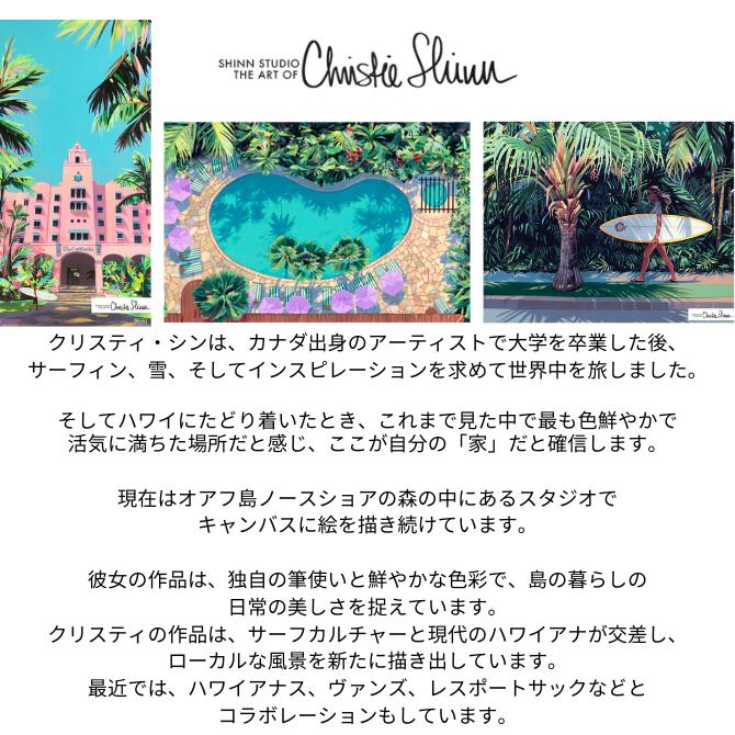 クリスティシン ステッカー「PLUMERIA」【cheistie shinn ハワイアン 