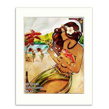 カットリーダー Island Sunrise 28 0 35 5cm アートプリント Kat Reeder ハワイ ハワイアン フラ フラダンス アート 雑貨 南国 絵 Hw Kr Sunrisematted Ma Kai ヤフーショップ 通販 Yahoo ショッピング