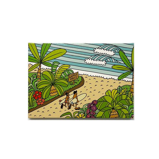 ルーズマン A3キャンバスアート "LOCAL ONLY"【LOOSEMAN サーフアーティスト 絵 海 波 ハワイアンアート ハワイアン雑貨 インテリア 西海岸】_1