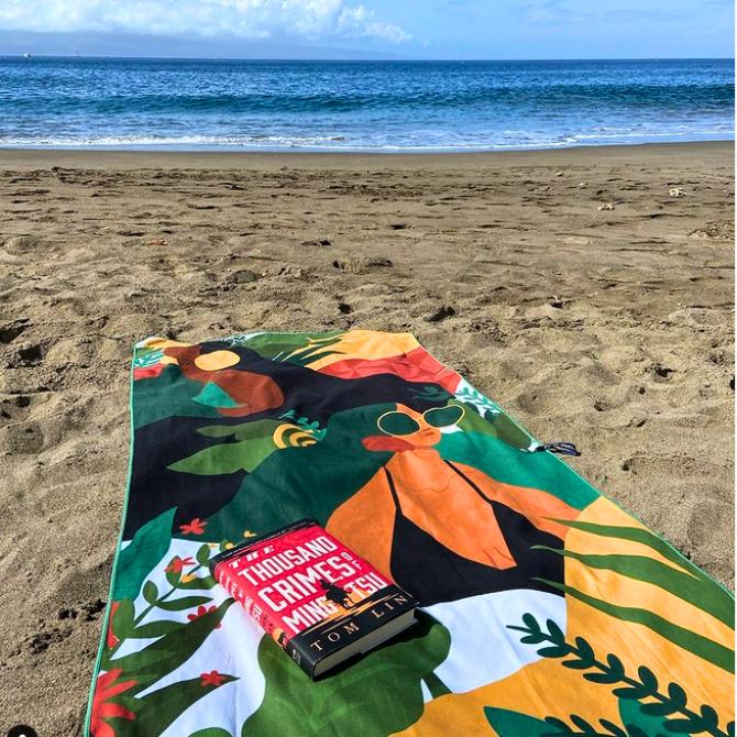 サーファータオル PUNKY ALOHA「PASIFIKA COOL」【ハワイ タオル 速乾