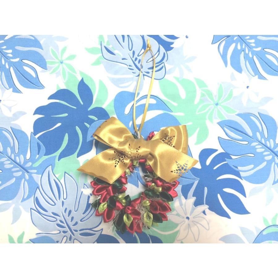 レシピなし ハワイアンリボンレイ ハッピークリスマスリース キット リボンレイキットの店マカナアロハ 通販 Yahoo ショッピング
