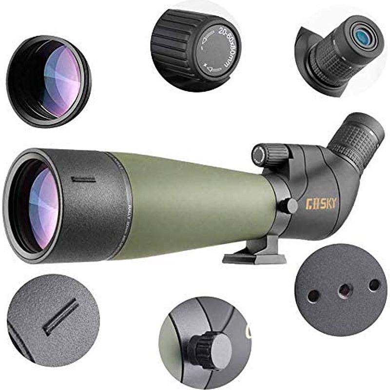 GOSKY 20-60×80mm フィールドスコープ Amazon.com: Gosky 20-60x80 Spotting Scope with Phone Adapter, Dual